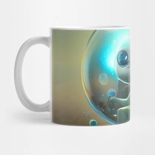 Little Blue Bubble Alien Mug